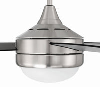 Craftmade - PHZ52BNK3-BNGW - 52" Ceiling Fan - Phaze II 3-Blade - Brushed Polished Nickel