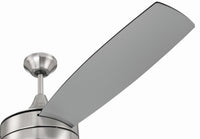 Craftmade - PHZ52BNK3-BNGW - 52" Ceiling Fan - Phaze II 3-Blade - Brushed Polished Nickel
