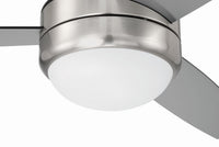 Craftmade - PHZ52BNK3-BNGW - 52" Ceiling Fan - Phaze II 3-Blade - Brushed Polished Nickel