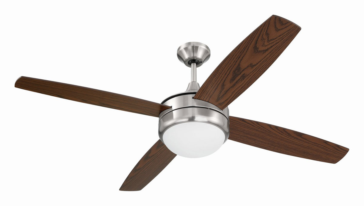 Craftmade - PHZ52BNK4 - 52" Ceiling Fan - Phaze II 4- Blade - Brushed Polished Nickel