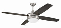 Craftmade - PHZ52BNK4-BNGW - 52" Ceiling Fan - Phaze II 4- Blade - Brushed Polished Nickel