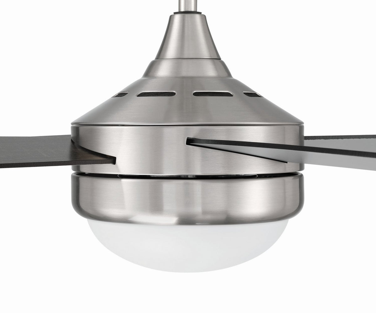 Craftmade - PHZ52BNK4-BNGW - 52" Ceiling Fan - Phaze II 4- Blade - Brushed Polished Nickel