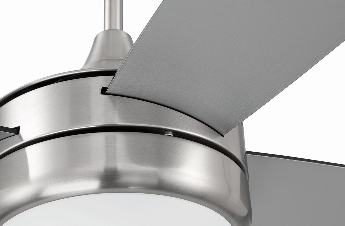 Craftmade - PHZ52BNK4-BNGW - 52" Ceiling Fan - Phaze II 4- Blade - Brushed Polished Nickel
