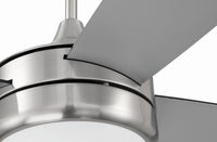 Craftmade - PHZ52BNK4-BNGW - 52" Ceiling Fan - Phaze II 4- Blade - Brushed Polished Nickel