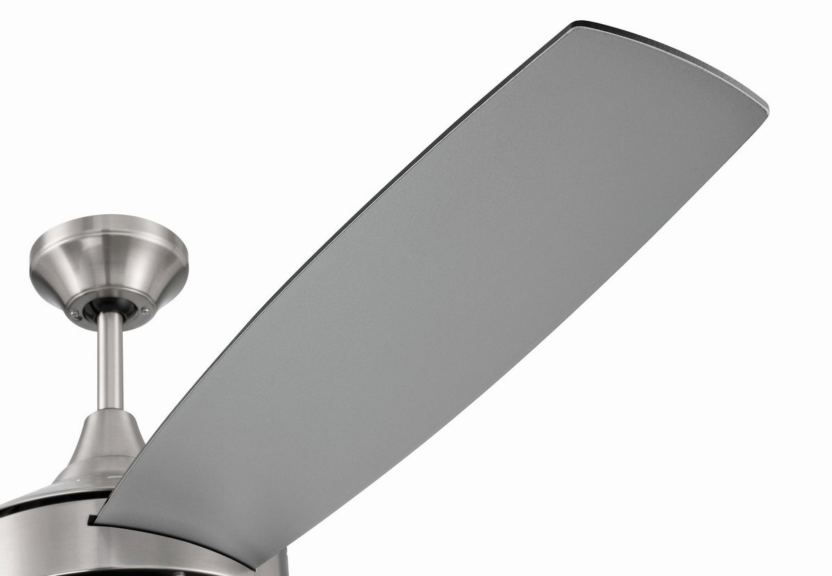 Craftmade - PHZ52BNK4-BNGW - 52" Ceiling Fan - Phaze II 4- Blade - Brushed Polished Nickel