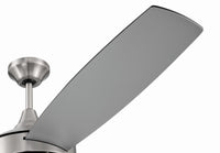 Craftmade - PHZ52BNK4-BNGW - 52" Ceiling Fan - Phaze II 4- Blade - Brushed Polished Nickel