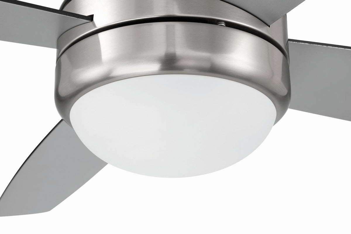 Craftmade - PHZ52BNK4-BNGW - 52" Ceiling Fan - Phaze II 4- Blade - Brushed Polished Nickel