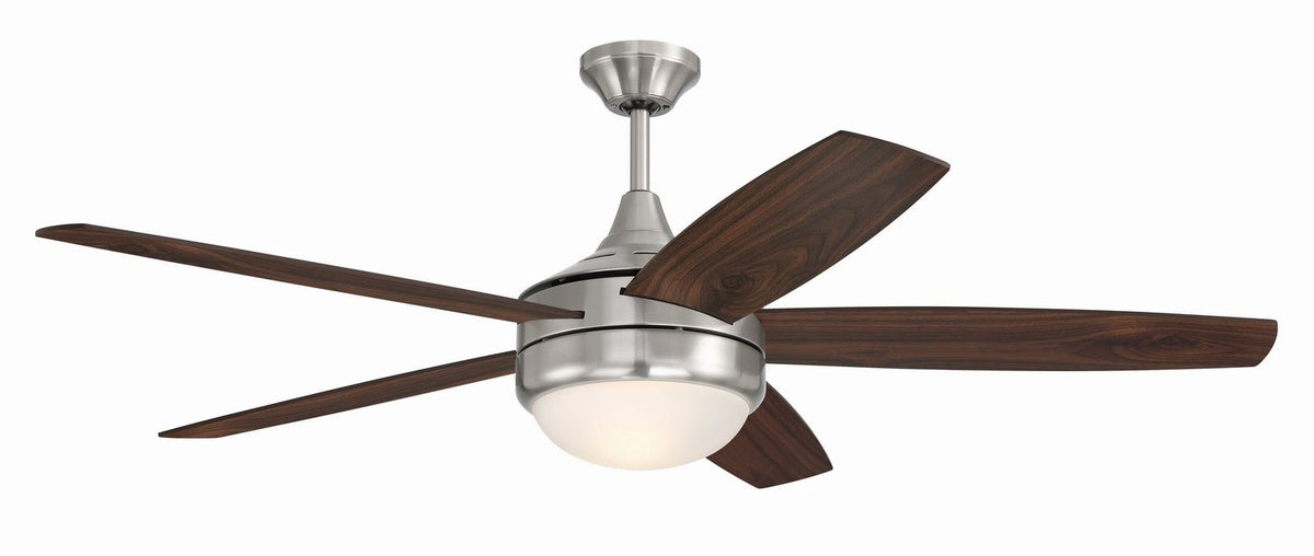 Craftmade - PHZ52BNK5 - 52" Ceiling Fan - Phaze II 5- Blade - Brushed Polished Nickel