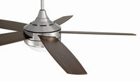 Craftmade - PHZ52BNK5 - 52" Ceiling Fan - Phaze II 5- Blade - Brushed Polished Nickel