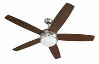 Craftmade - PHZ52BNK5 - 52" Ceiling Fan - Phaze II 5- Blade - Brushed Polished Nickel