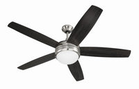 Craftmade - PHZ52BNK5-BNGW - 52" Ceiling Fan - Phaze II 5- Blade - Brushed Polished Nickel