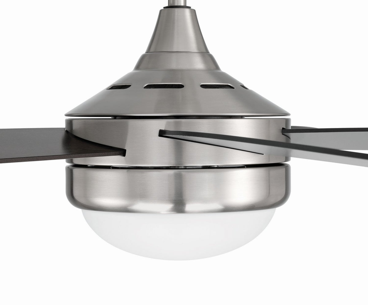 Craftmade - PHZ52BNK5-BNGW - 52" Ceiling Fan - Phaze II 5- Blade - Brushed Polished Nickel