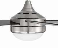 Craftmade - PHZ52BNK5-BNGW - 52" Ceiling Fan - Phaze II 5- Blade - Brushed Polished Nickel