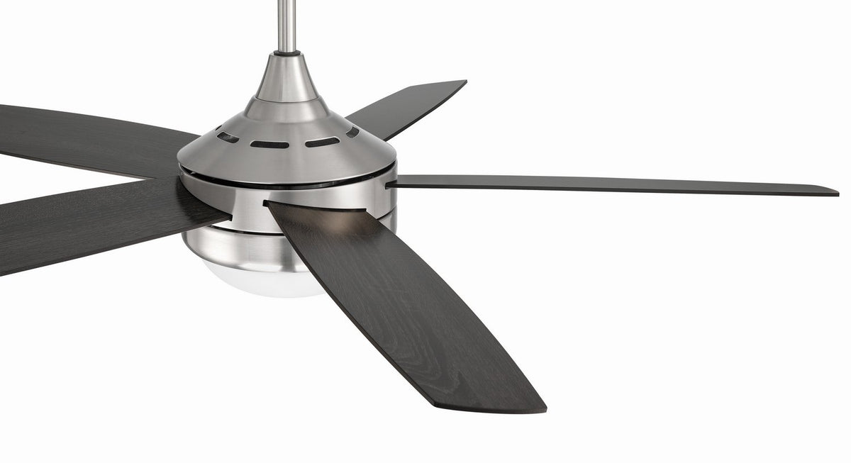 Craftmade - PHZ52BNK5-BNGW - 52" Ceiling Fan - Phaze II 5- Blade - Brushed Polished Nickel