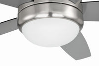 Craftmade - PHZ52BNK5-BNGW - 52" Ceiling Fan - Phaze II 5- Blade - Brushed Polished Nickel