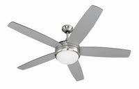 Craftmade - PHZ52BNK5-BNGW - 52" Ceiling Fan - Phaze II 5- Blade - Brushed Polished Nickel