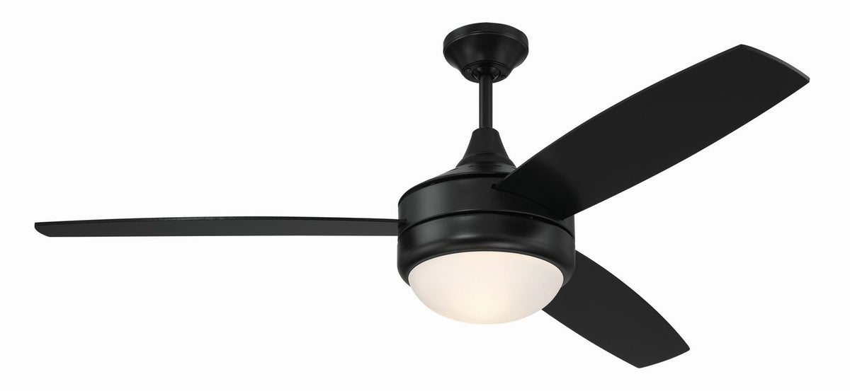 Craftmade - PHZ52FB3 - 52" Ceiling Fan - Phaze II 3-Blade - Flat Black