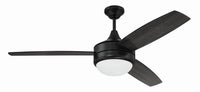 Craftmade - PHZ52FB3 - 52" Ceiling Fan - Phaze II 3-Blade - Flat Black