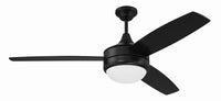 Craftmade - PHZ52FB3 - 52" Ceiling Fan - Phaze II 3-Blade - Flat Black