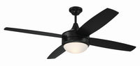 Craftmade - PHZ52FB4 - 52" Ceiling Fan - Phaze II 4- Blade - Flat Black