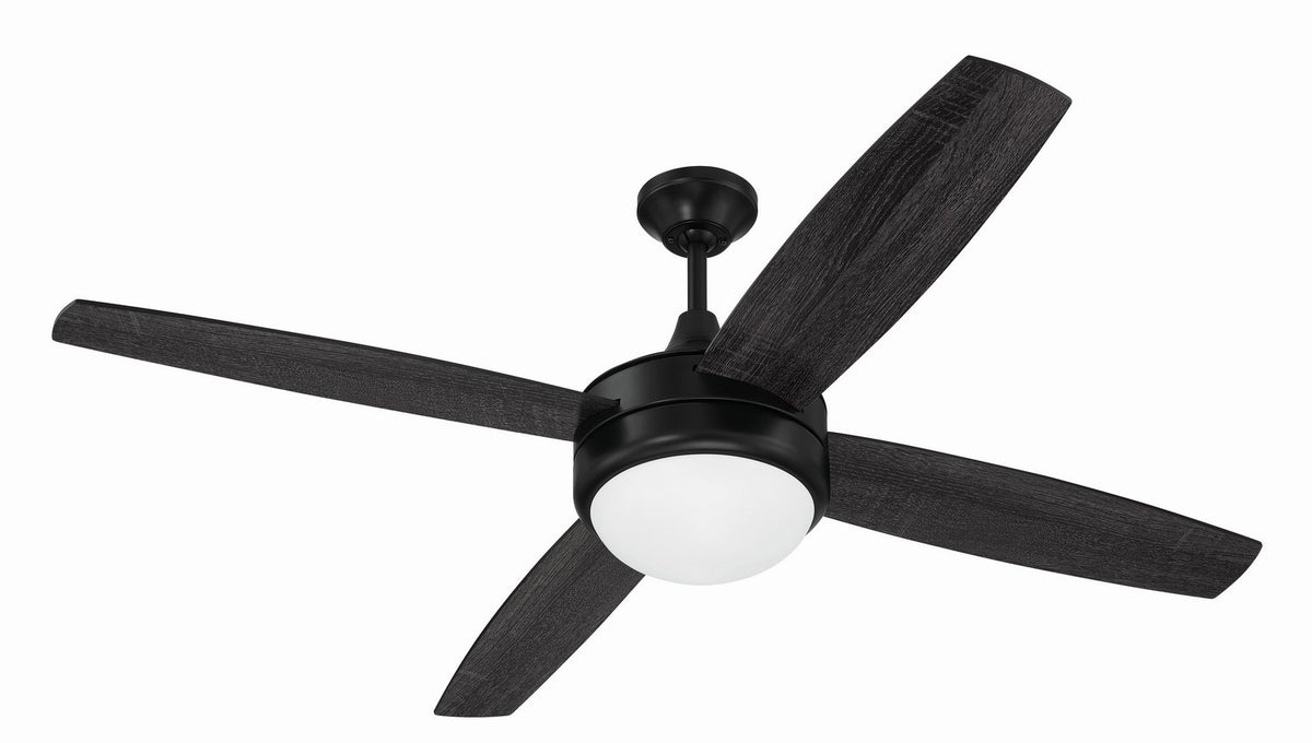 Craftmade - PHZ52FB4 - 52" Ceiling Fan - Phaze II 4- Blade - Flat Black