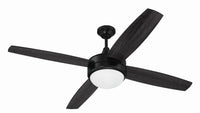 Craftmade - PHZ52FB4 - 52" Ceiling Fan - Phaze II 4- Blade - Flat Black