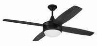 Craftmade - PHZ52FB4 - 52" Ceiling Fan - Phaze II 4- Blade - Flat Black