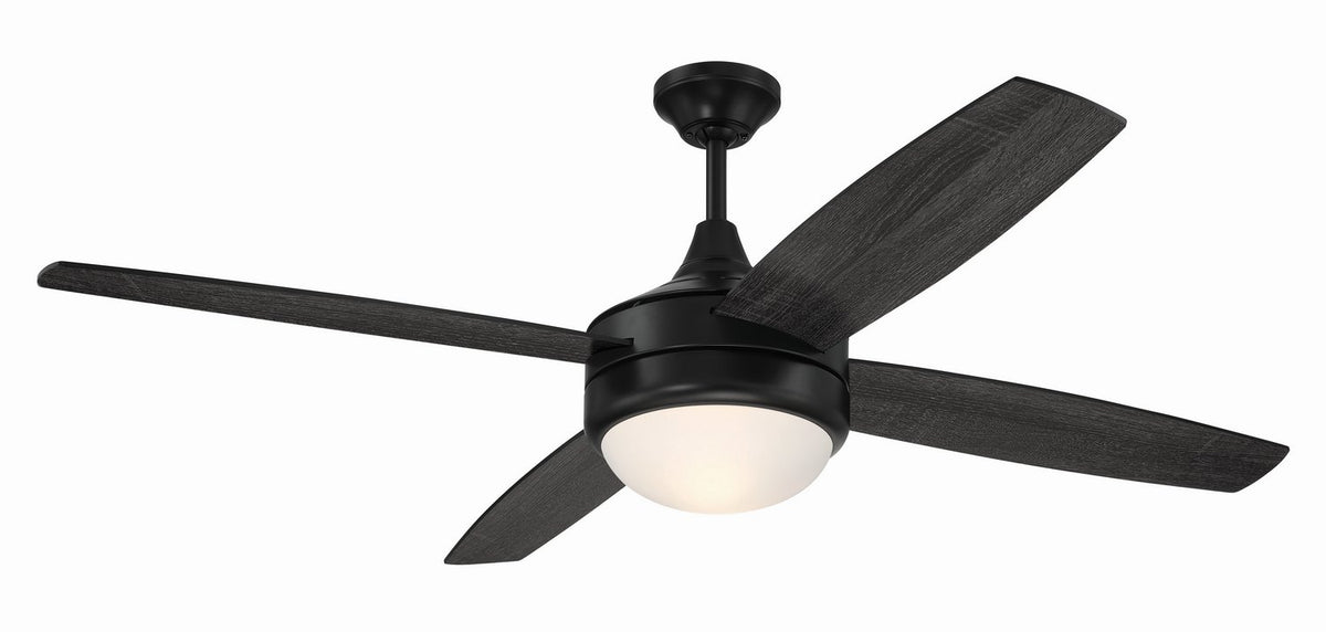 Craftmade - PHZ52FB4 - 52" Ceiling Fan - Phaze II 4- Blade - Flat Black
