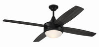 Craftmade - PHZ52FB4 - 52" Ceiling Fan - Phaze II 4- Blade - Flat Black