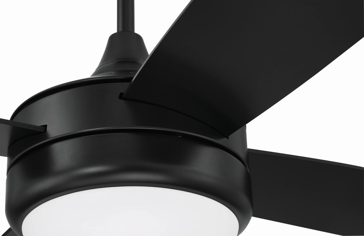Craftmade - PHZ52FB4 - 52" Ceiling Fan - Phaze II 4- Blade - Flat Black