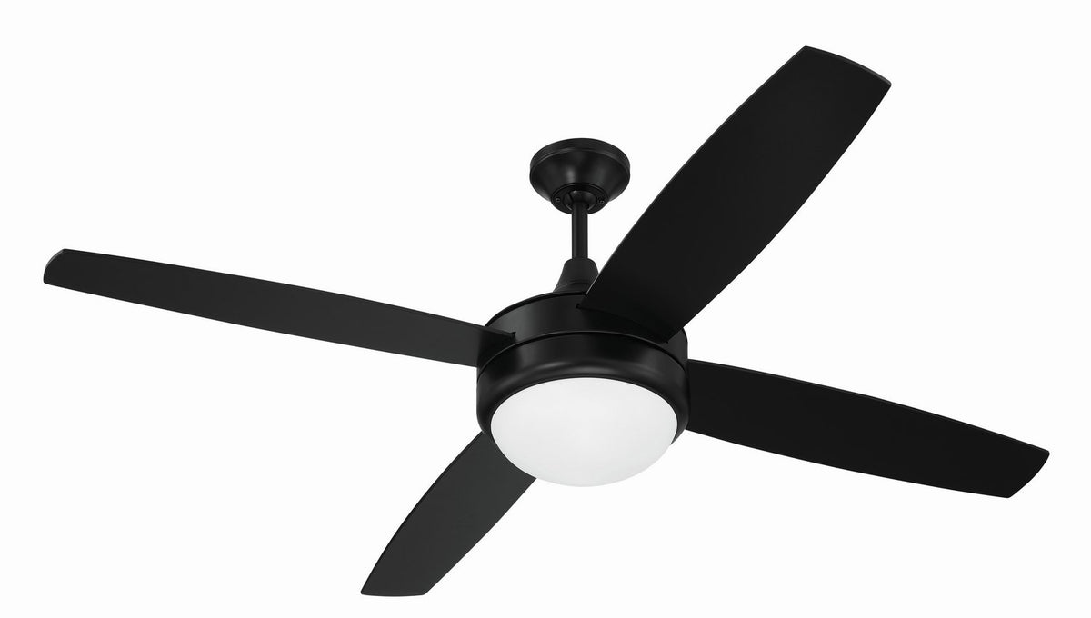 Craftmade - PHZ52FB4 - 52" Ceiling Fan - Phaze II 4- Blade - Flat Black