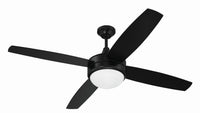 Craftmade - PHZ52FB4 - 52" Ceiling Fan - Phaze II 4- Blade - Flat Black