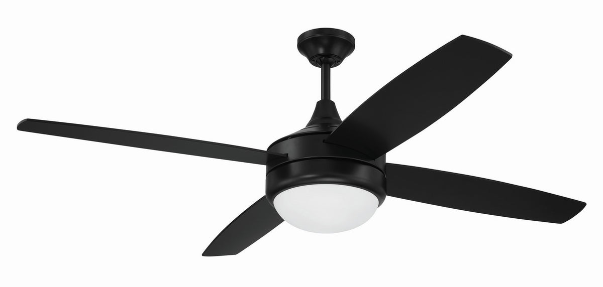 Craftmade - PHZ52FB4 - 52" Ceiling Fan - Phaze II 4- Blade - Flat Black