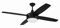 Craftmade - PHZ52FB4 - 52" Ceiling Fan - Phaze II 4- Blade - Flat Black