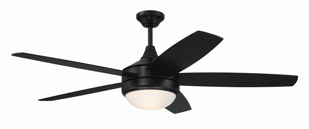 Craftmade - PHZ52FB5 - 52" Ceiling Fan - Phaze II 5- Blade - Flat Black