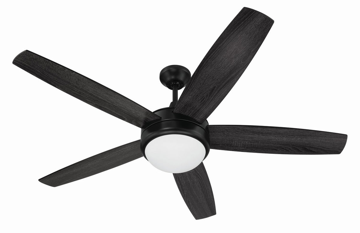 Craftmade - PHZ52FB5 - 52" Ceiling Fan - Phaze II 5- Blade - Flat Black
