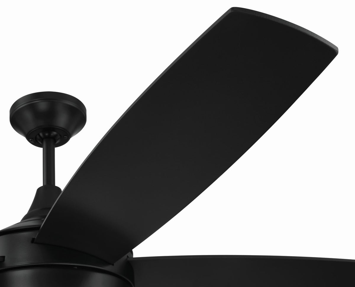 Craftmade - PHZ52FB5 - 52" Ceiling Fan - Phaze II 5- Blade - Flat Black