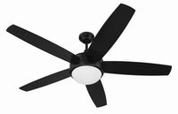 Craftmade - PHZ52FB5 - 52" Ceiling Fan - Phaze II 5- Blade - Flat Black