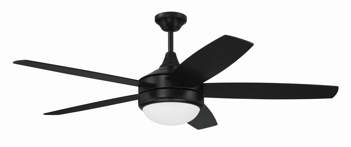 Craftmade - PHZ52FB5 - 52" Ceiling Fan - Phaze II 5- Blade - Flat Black