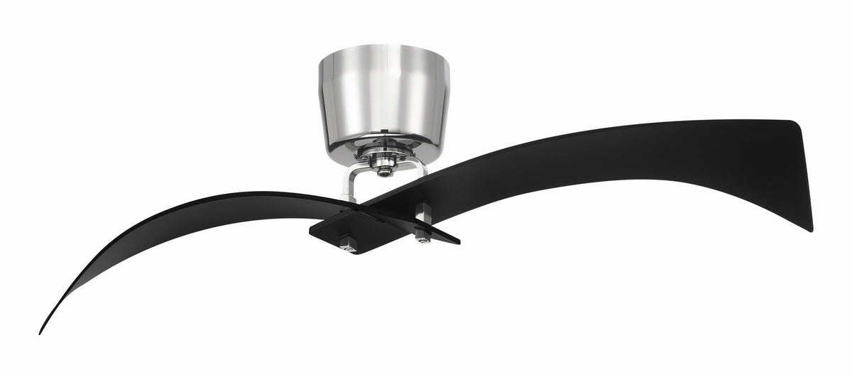 Craftmade - TRN52FBPLN2 - 52" Ceiling Fan - Tern - Flat Black / Polished Nickel