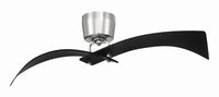 Craftmade - TRN52FBPLN2 - 52" Ceiling Fan - Tern - Flat Black / Polished Nickel