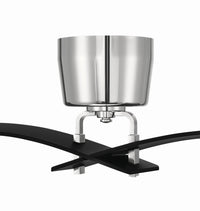 Craftmade - TRN52FBPLN2 - 52" Ceiling Fan - Tern - Flat Black / Polished Nickel