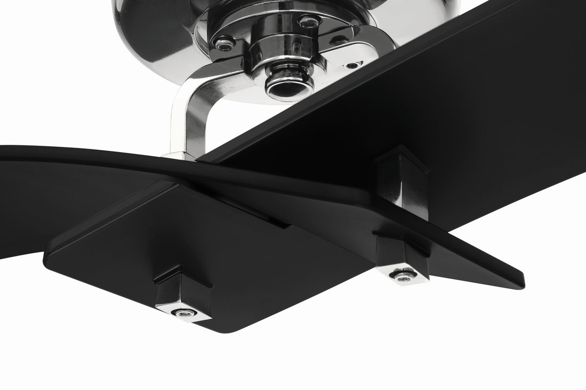 Craftmade - TRN52FBPLN2 - 52" Ceiling Fan - Tern - Flat Black / Polished Nickel