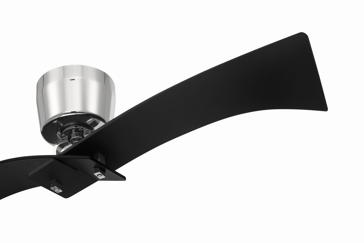 Craftmade - TRN52FBPLN2 - 52" Ceiling Fan - Tern - Flat Black / Polished Nickel