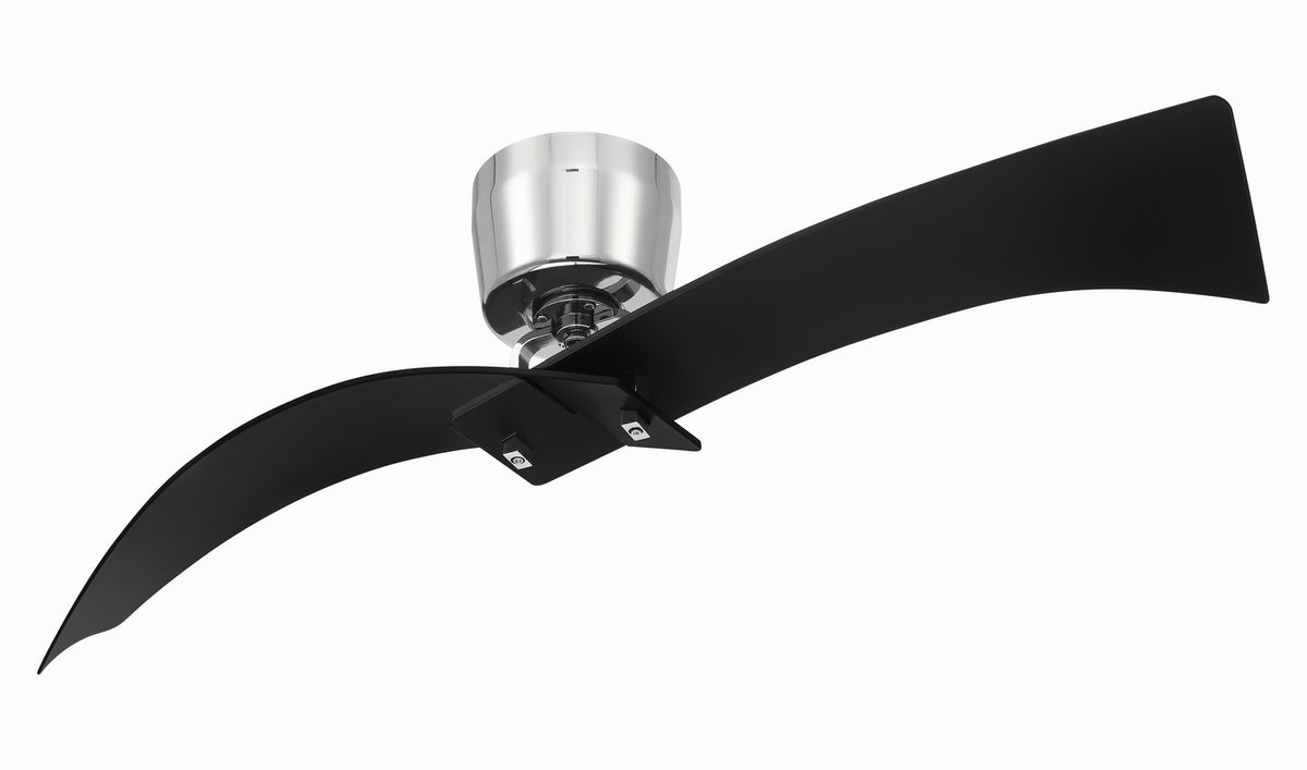 Craftmade - TRN52FBPLN2 - 52" Ceiling Fan - Tern - Flat Black / Polished Nickel