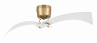 Craftmade - TRN52WSB2 - 52" Ceiling Fan - Tern - White/Satin Brass
