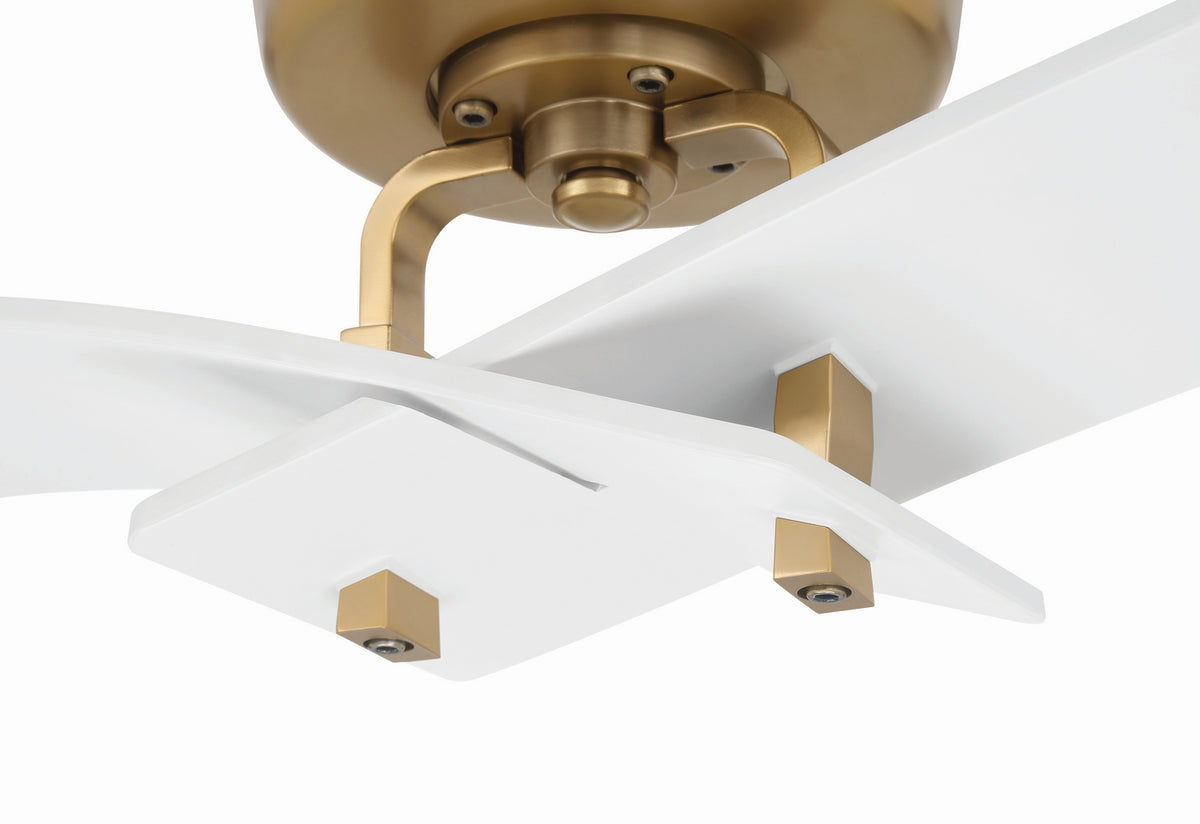 Craftmade - TRN52WSB2 - 52" Ceiling Fan - Tern - White/Satin Brass
