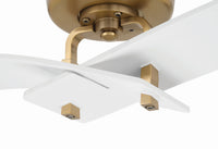 Craftmade - TRN52WSB2 - 52" Ceiling Fan - Tern - White/Satin Brass