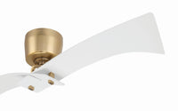 Craftmade - TRN52WSB2 - 52" Ceiling Fan - Tern - White/Satin Brass