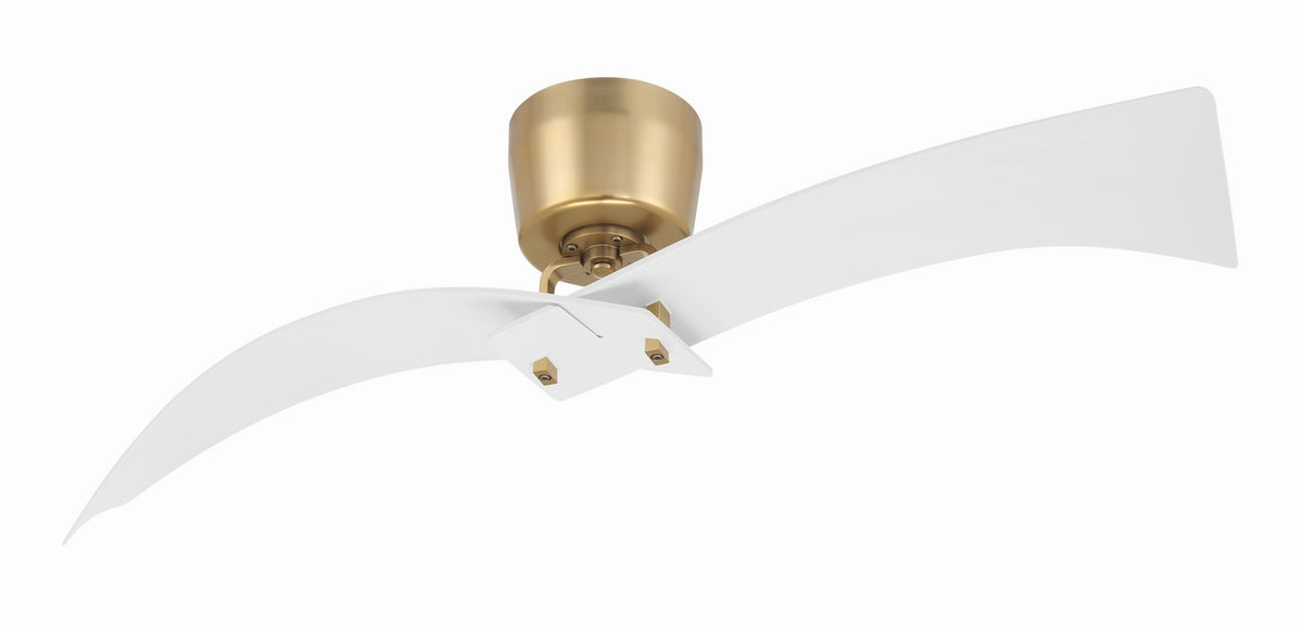 Craftmade - TRN52WSB2 - 52" Ceiling Fan - Tern - White/Satin Brass